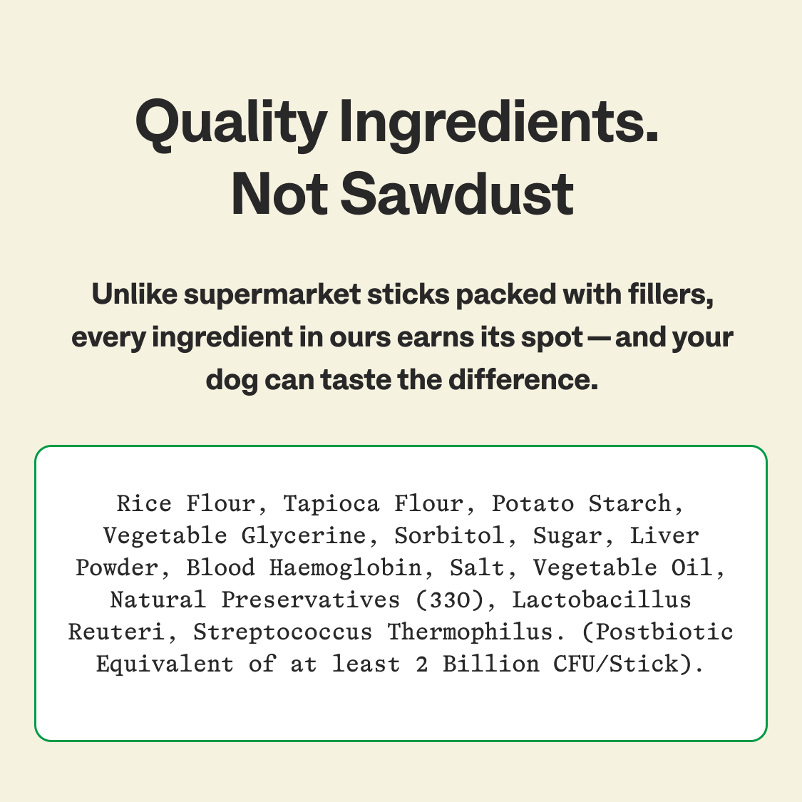 Dental Sticks